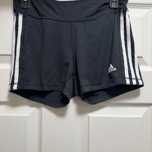 Adidas Black and White Compression Athletic Shorts